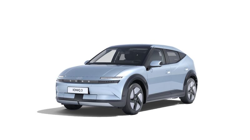Hyundai IONIQ 3, önden 3/4 stüdyo görünümü